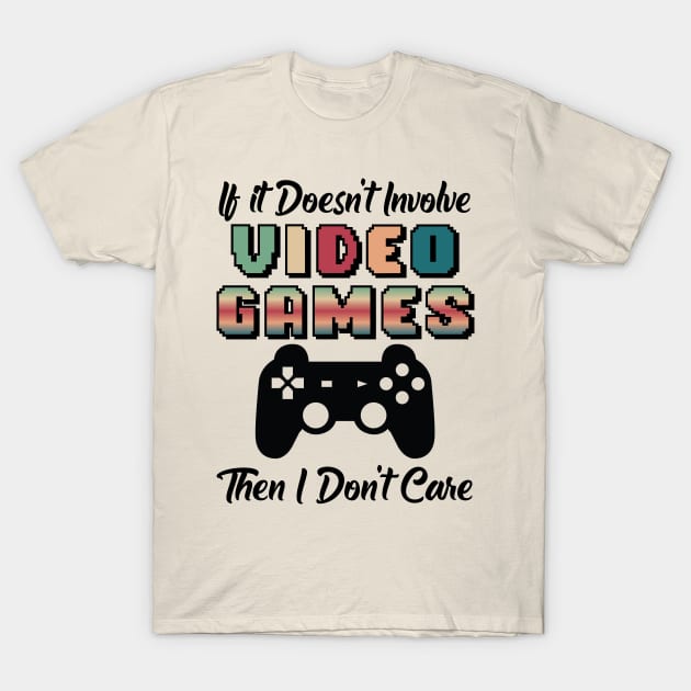 Video Games T-Shirt by LeslieMakesStuff